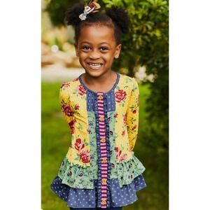 MATILDA JANE Patchwork BohoGirls Choose Your Own Path Setting Sun Tunic Size 6